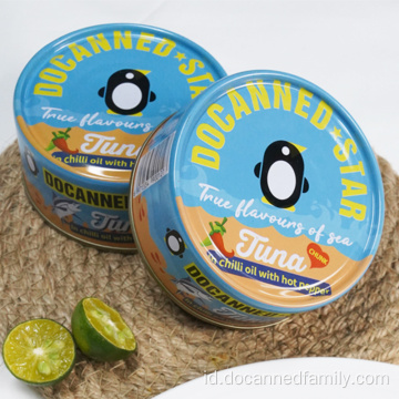 Potongan Tuna Kalengan Dalam Air Asin